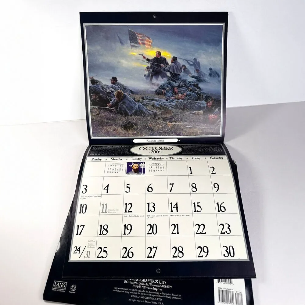 Vintage Calendar 2004 Kunstler Civil War Calendar